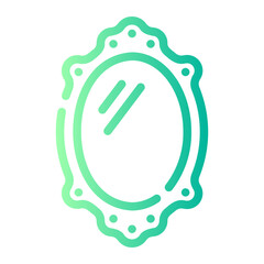 mirror Line Gradient Icon