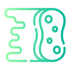 sponge Line Gradient Icon