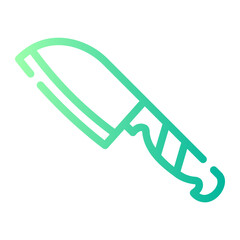 knife Line Gradient Icon