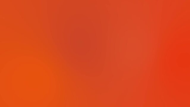 Blurry red orange gradient hue pulsating background flows from side to side 
