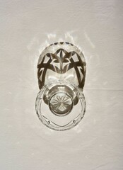 glassware with shadows