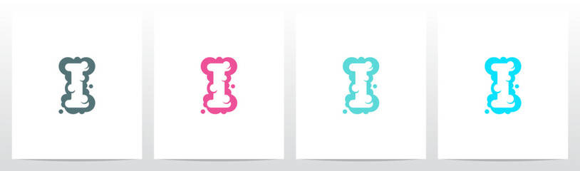 Foam Bubbles Letter Logo Design I