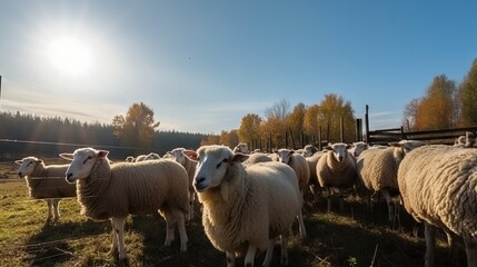 sheep in the field, generative ai