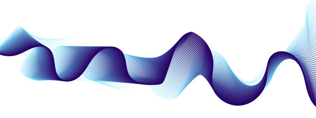 Abstract colorful wave and curve lines with technology background. Abstract frequency sound wave technology and science background. Wavy banner, template design.