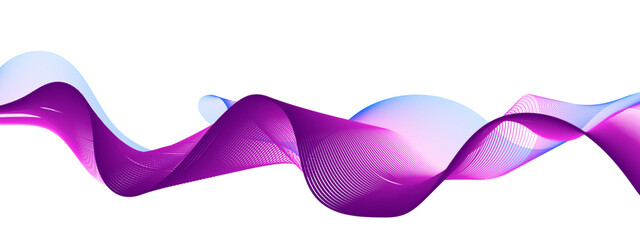 Abstract colorful wave and curve lines with technology background. Abstract frequency sound wave technology and science background. Wavy banner, template design.