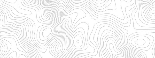 Abstract wave curved lines topographic contours map background. Abstract geographic wavy and curve grid lines map background.
