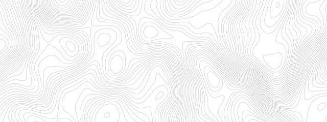 Black and white wavy paper curve relief abstract topographic map background. Geographic mountain relief. Topographic map lines, contour background. Abstract wave lines background.