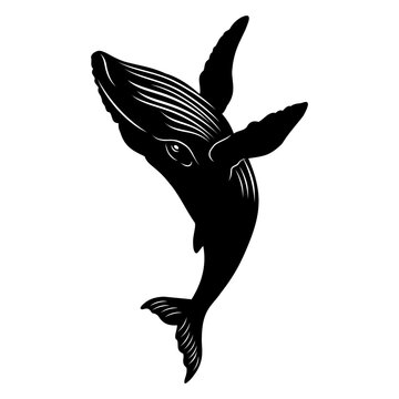 recommend clip art: silhouette of a whale