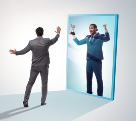 Man dreaming of bigger success