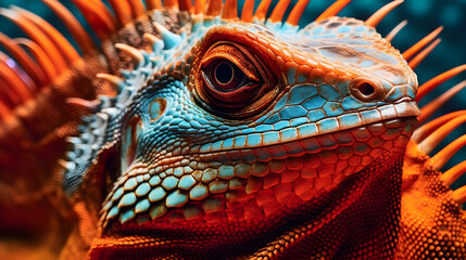 Ultra-Detailed Iguana with Complicated Patterns 8K - Generated AI