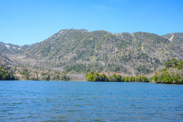 春の湯ノ湖　栃木県日光市　 Lake Yunoko in spring. Tochigi Pref, Nikko City.