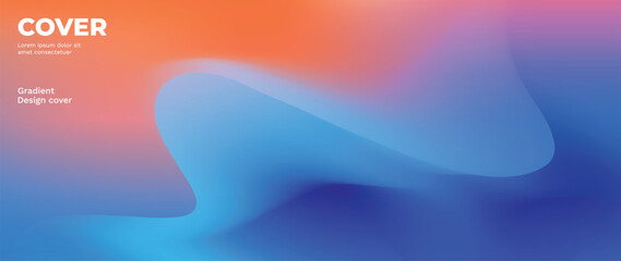 Website page gradient background vector. Modern digital wallpaper with vibrant color, fluid gradient shapes, dynamic. Futuristic landing page illustration for branding, commercial, advertising, web.