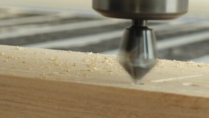 Artificial intelligence in woodworking. Milling cutter for fine wood work - Powered by Adobe