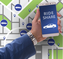 Concept of car ordering online