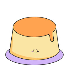 illustration of a pudding