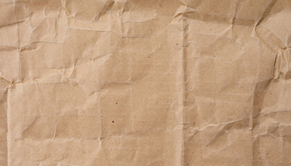 Brown wrinkle recycle paper background
