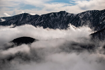 燕岳の雲海