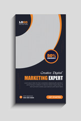 Digital Marketing Agency Facebook and Instagram story template