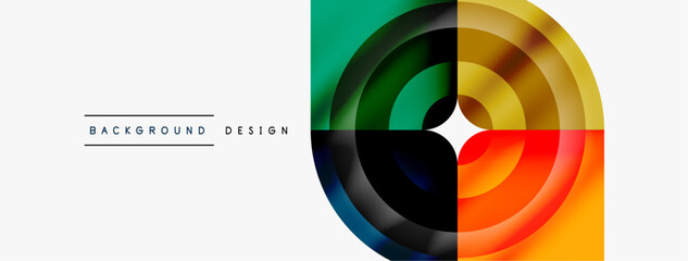 Circle abstract background. Wallpaper, banner, background, landing page, wall art, invitation, print, poster