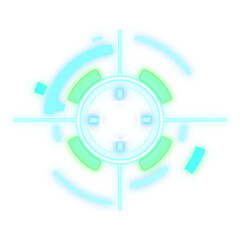 Abstract HUD display infographic sci-fi futuristic information