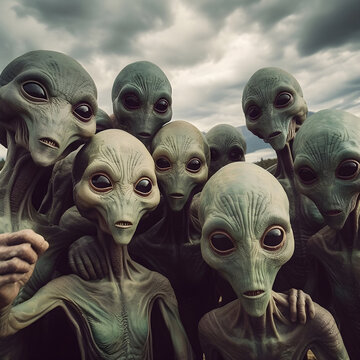 Arrivano gli alieni, selfie