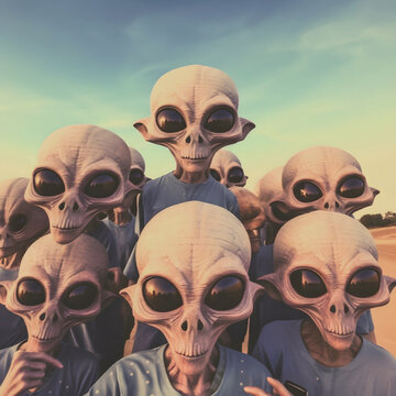 Arrivano gli alieni, selfie