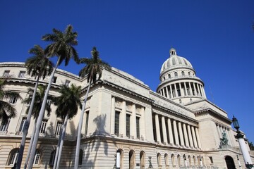 Havana landmark, Cuba - government building of National Capitol (Capitolio).