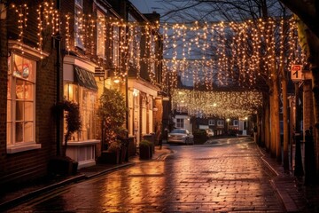 Fototapeta na wymiar Beautiful Christmas lights