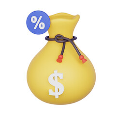 money bag 3D icon