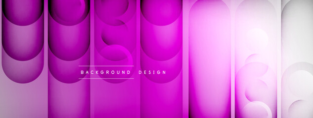 Light geometric abstract background with lines, circles