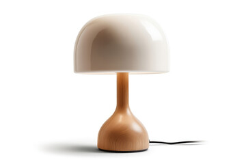 Table Lamp Scandinavian Style On White Background. Generative AI