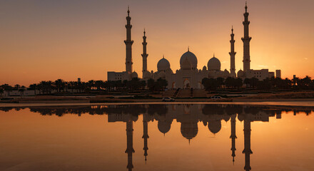 20 March 2023, Abu Dhabi, UAE: Sheikh Zayed Mosque largest mosque of UAE located in Abu Dhabi...