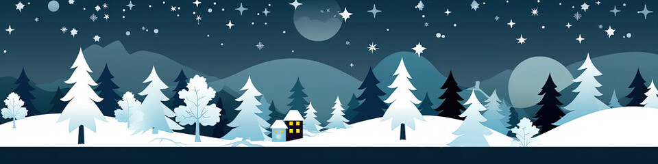 Fototapeta premium Merry Christmas and Happy New Year! trendy abstract illustrations and objects. Drawings for poster and postcard. Generative AI