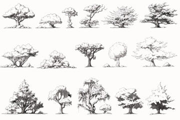 collection of trees