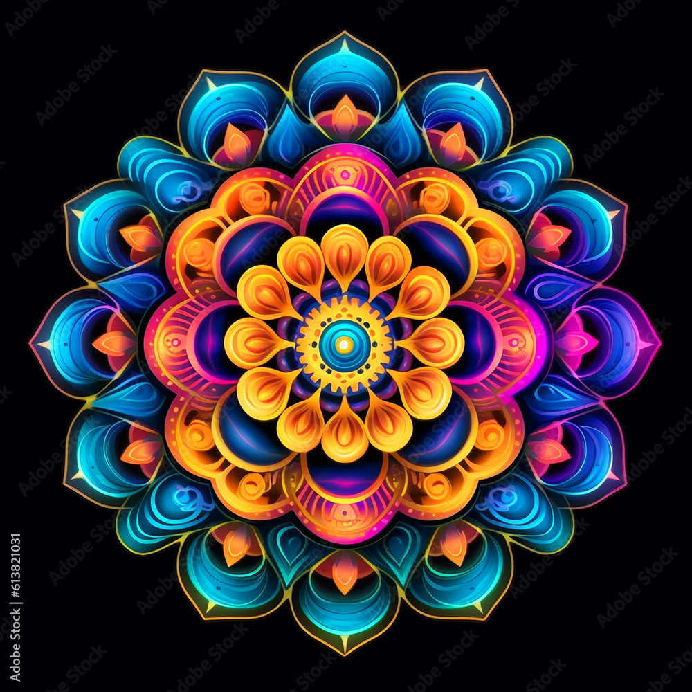 Canvas Prints colors of the chakras. generative ai