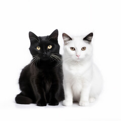 Fototapeta premium beautiful fluffy cat illustration using Generate AI tool 