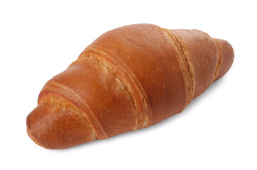 Delicious crescent pastry isolated on white. Fresh pastry