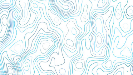 Topography relief. Outline cartography landscape. Abstract geographic background. Vector illustration. Trendy cover with wavy colorful lines