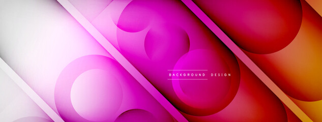 Abstract background - geometric composition created with lights and shadows. Technology or business digital template