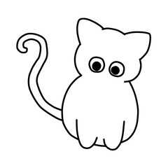 Halloween icon broader cuteness blackie line
