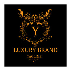  Boutique, Cafe, Hotel, Heraldic, Jewelry, Fashion and other vector illustration. Retro Royal Vintage Shields Logotype set. Vector calligraphyc Luxury logo design elements. 