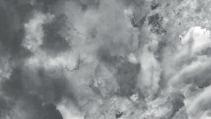 Black and white watercolor night sky with snow stars. Black watercolor grunge background. Watercolour stains and tiny dots splash texture.