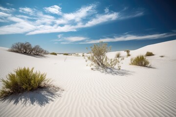 Fototapeta na wymiar Pristine white sand dunes