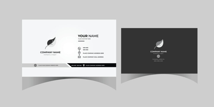 Modern Business card, visiting card and awesome calling card design and template