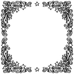 Doodle frame star frame border back to school 