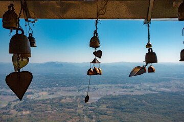 Temple of the Floating Pagodas in Lampang, Thailand. 
Wat Chaloem Phra Kiat Phrachomklao...