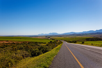 A westward view along the Garden Route in the Western Cape, South Africa.