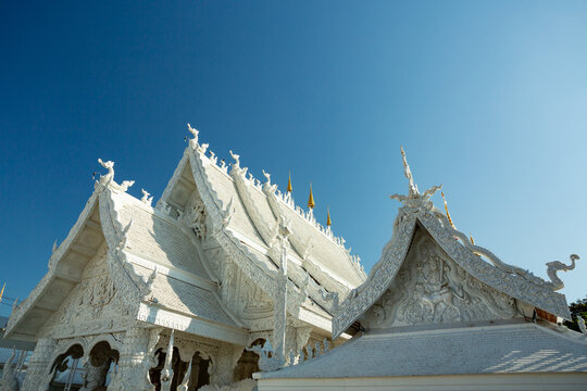 Wat Ming Muang white temple in Nan, Thailand	