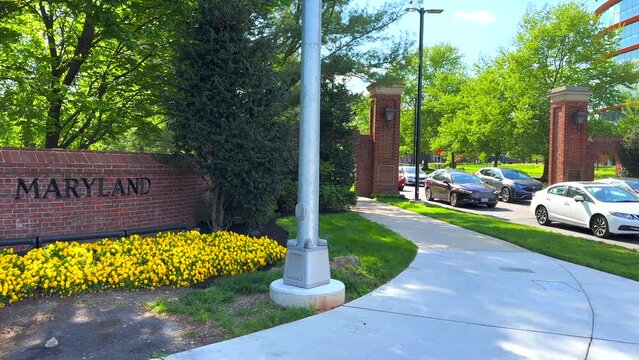 14,390 - Left Pan View of University of Maryland Sign