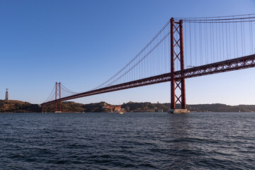 Fototapeta na wymiar Tagus River in Lisbon, Portugal